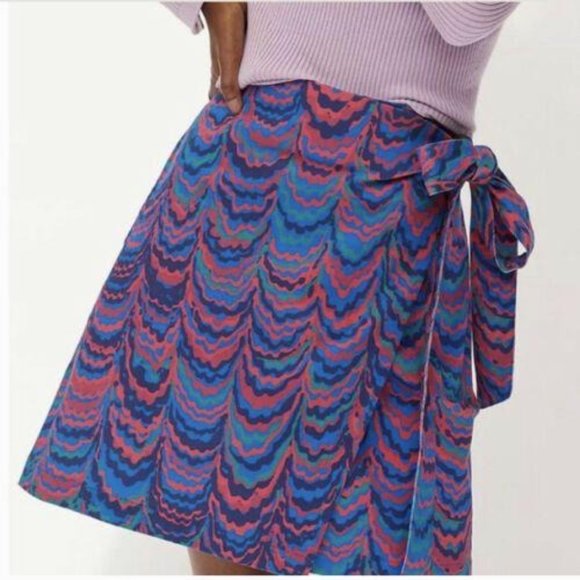 Anthropologie Porridge Iris Wrap Mini Skirt - Picture 8 of 11